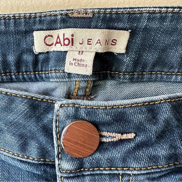 CAbi Bree Skinny Ankle Jeans Denim Stretch Medium Wash 5 Pocket Women's Size 8 - Picture 6 of 10